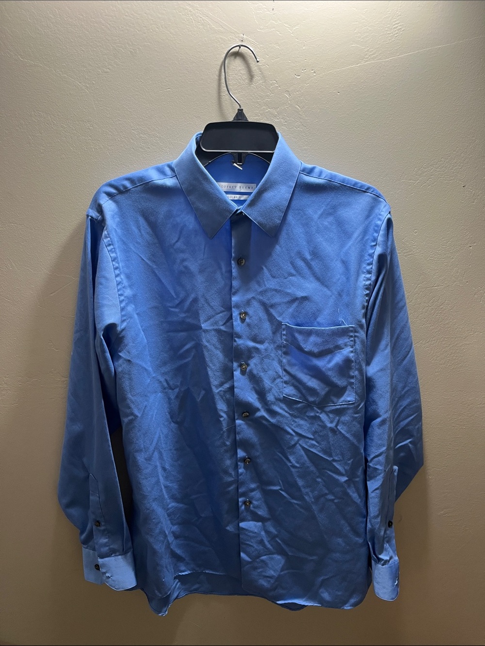 Geoffrey Beene Light Blue Long-Sleeve Dress Shirt